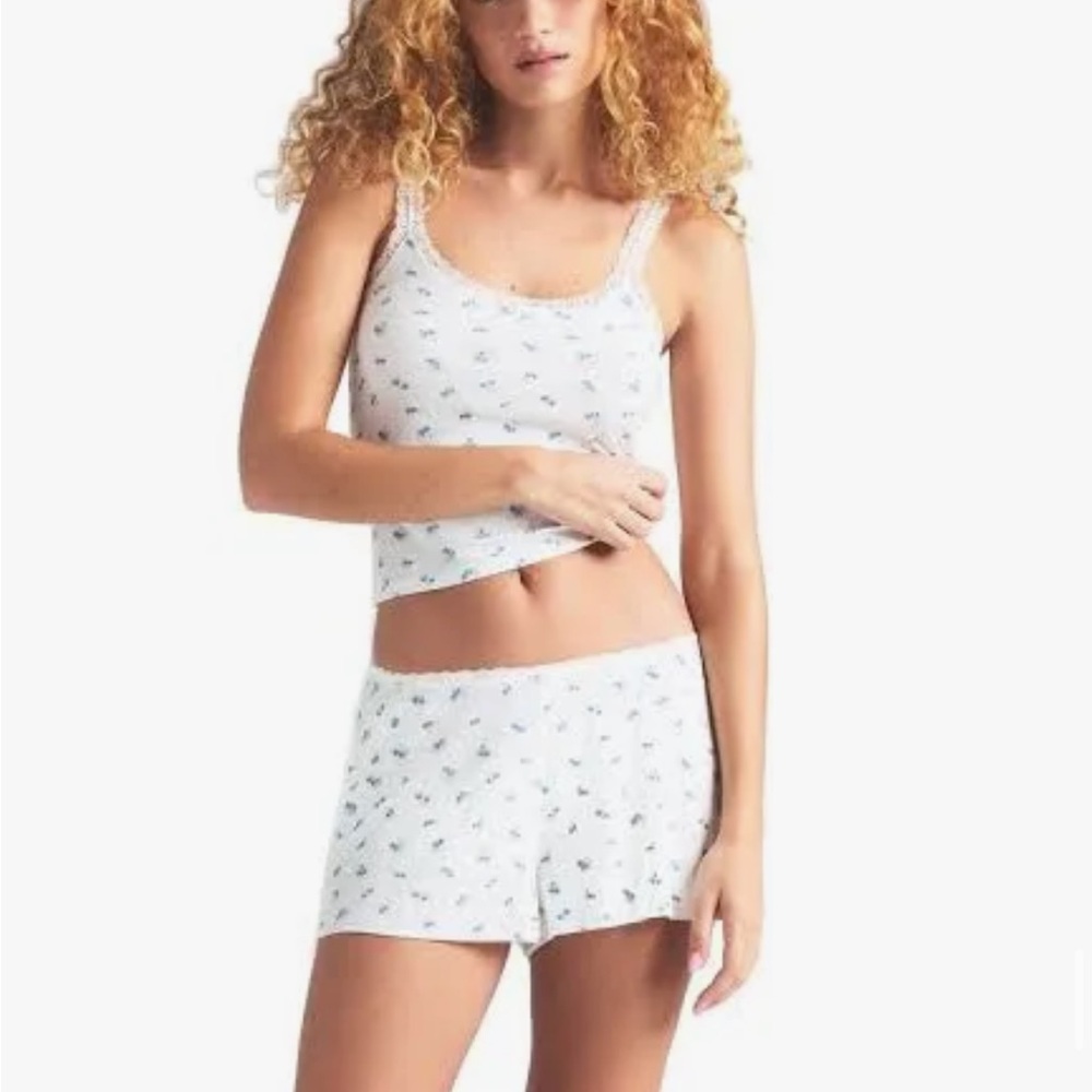 SKIMS Fits Everybody Picot Tank and Shorty Set